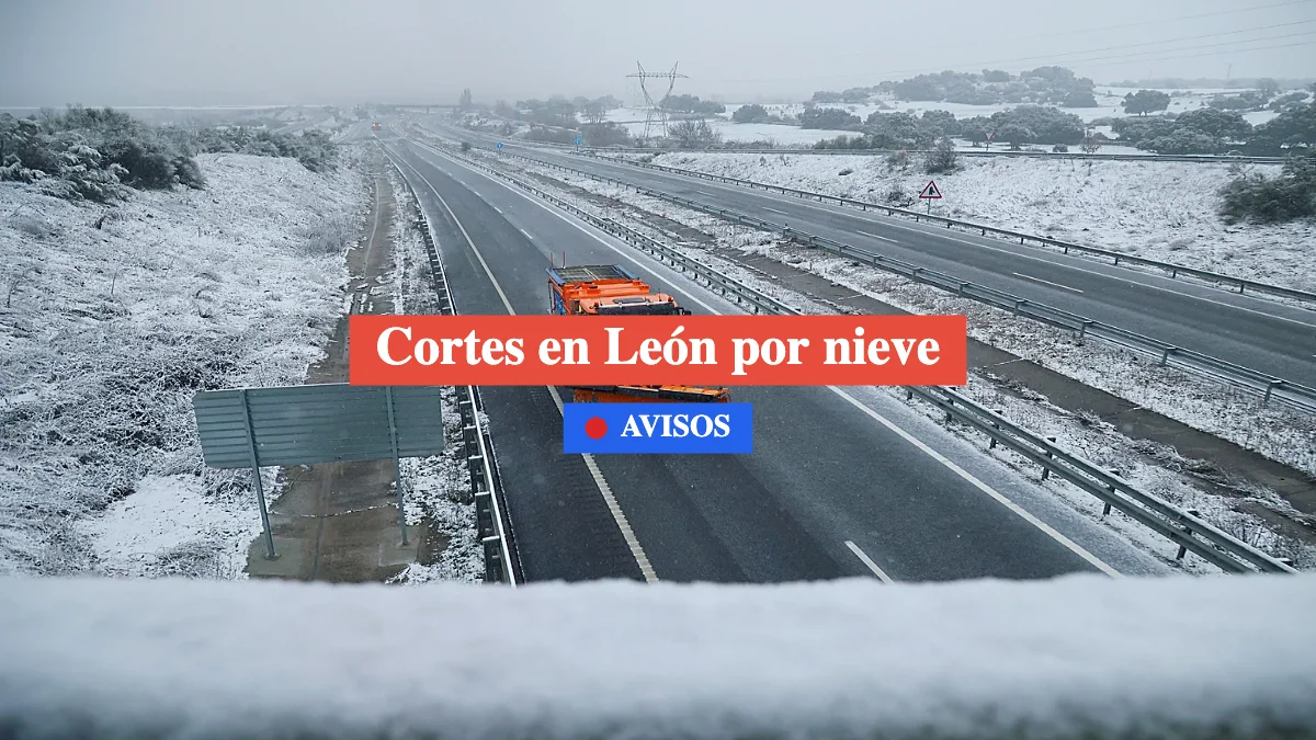 cortes en león por nieve