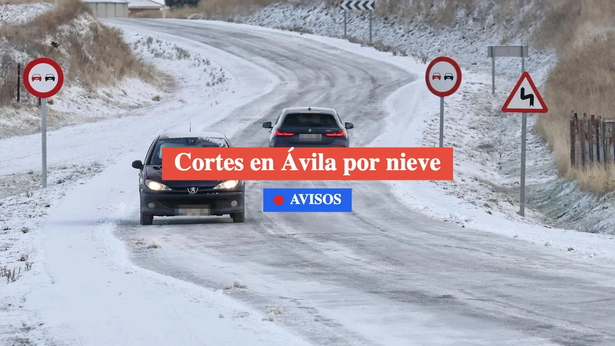 cortes en ávila por nieve