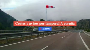 cortes y avisos por temporal en a coruña