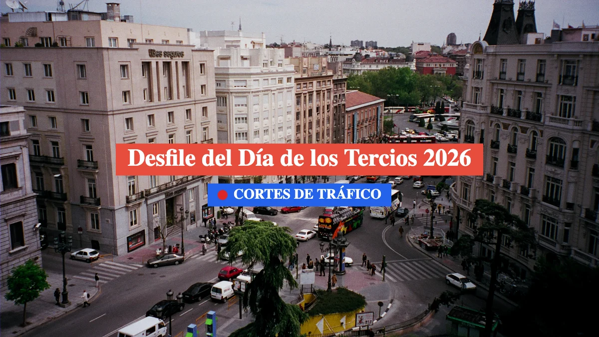 Cortes de tráfico con motivo del 'Desfile del Día de los Tercios 2026'