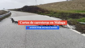carreteras cortadas en málaga por inundaciones 8 febrero