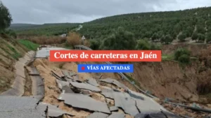 cortes de carreteras en jaén 9 febrero