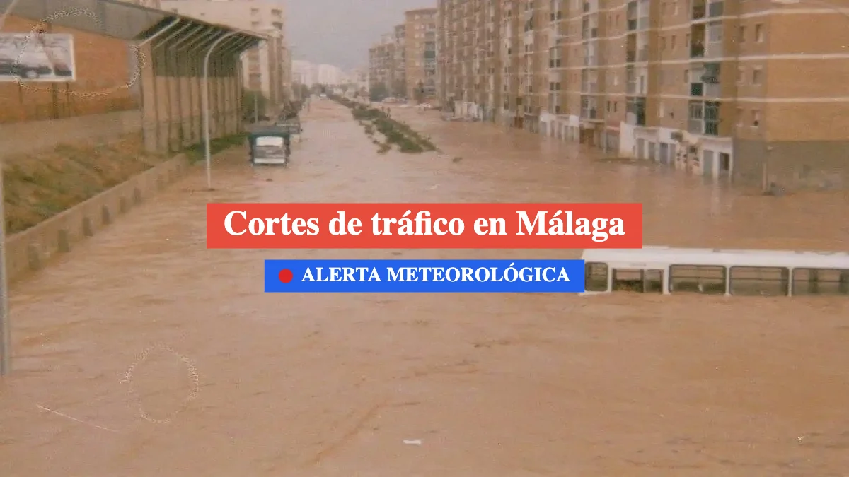 cortes de tráfico en Málaga por inundaciones