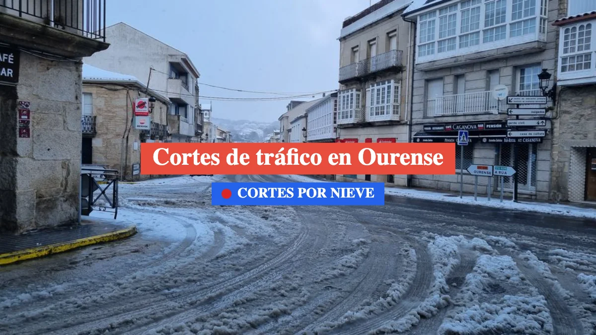 cortes en Ourense por nieve