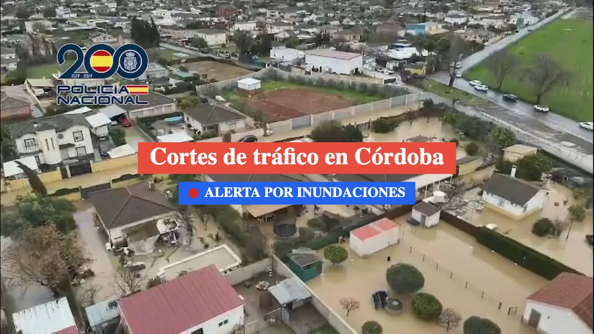 cortes de tráfico en córdoba inundaciones 6 febrero