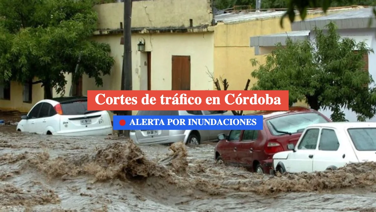 carreteras cortadas en córdoba por inundaciones 7 febrero