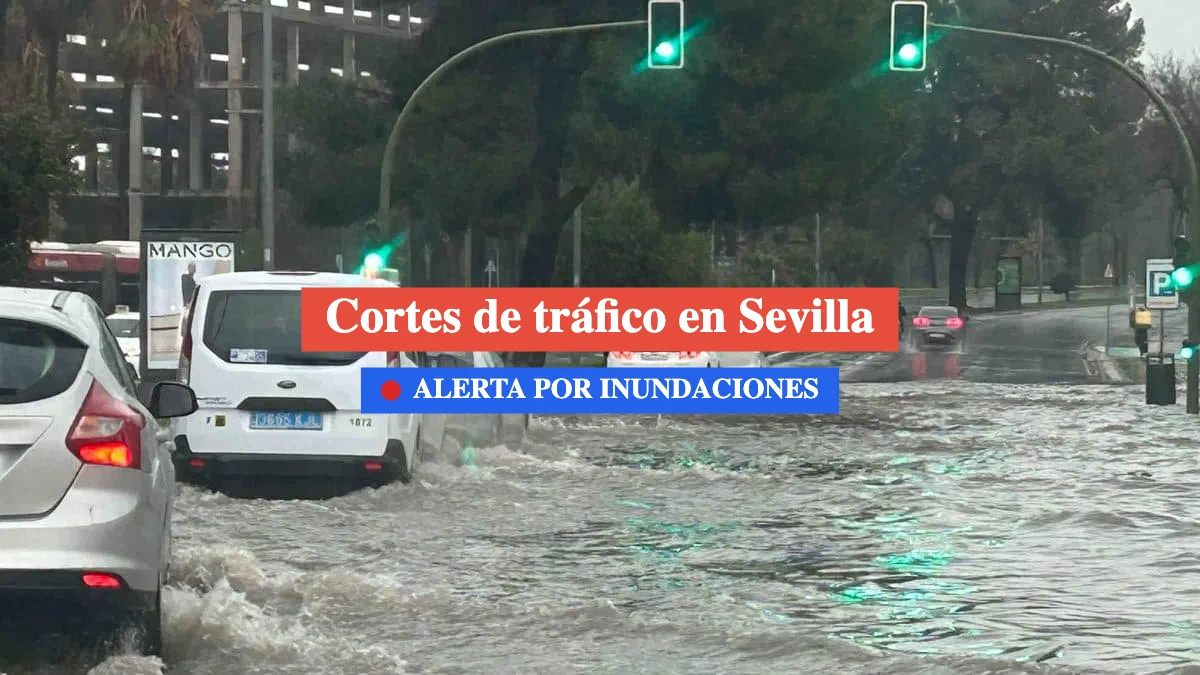 carreteras cortadas en sevilla por inundaciones 7 febrero