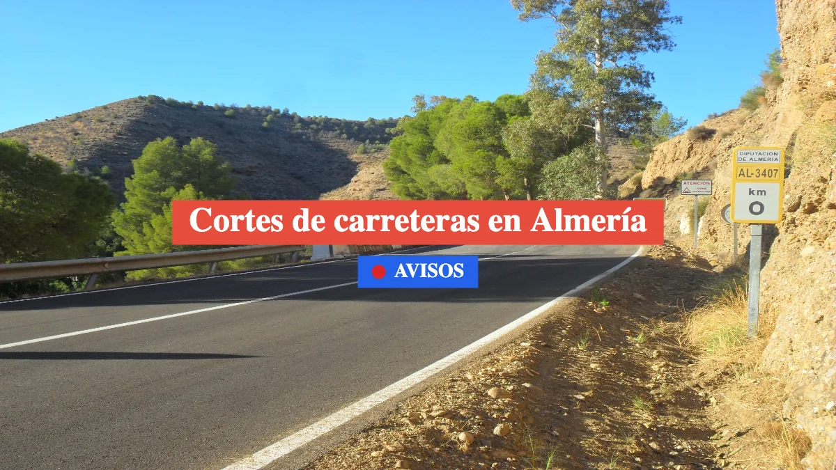 cortes de carretera en almería 8 febrero
