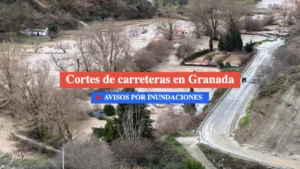 cortes de carreteras en granada inundaciones y desprendimientos 8 febrero