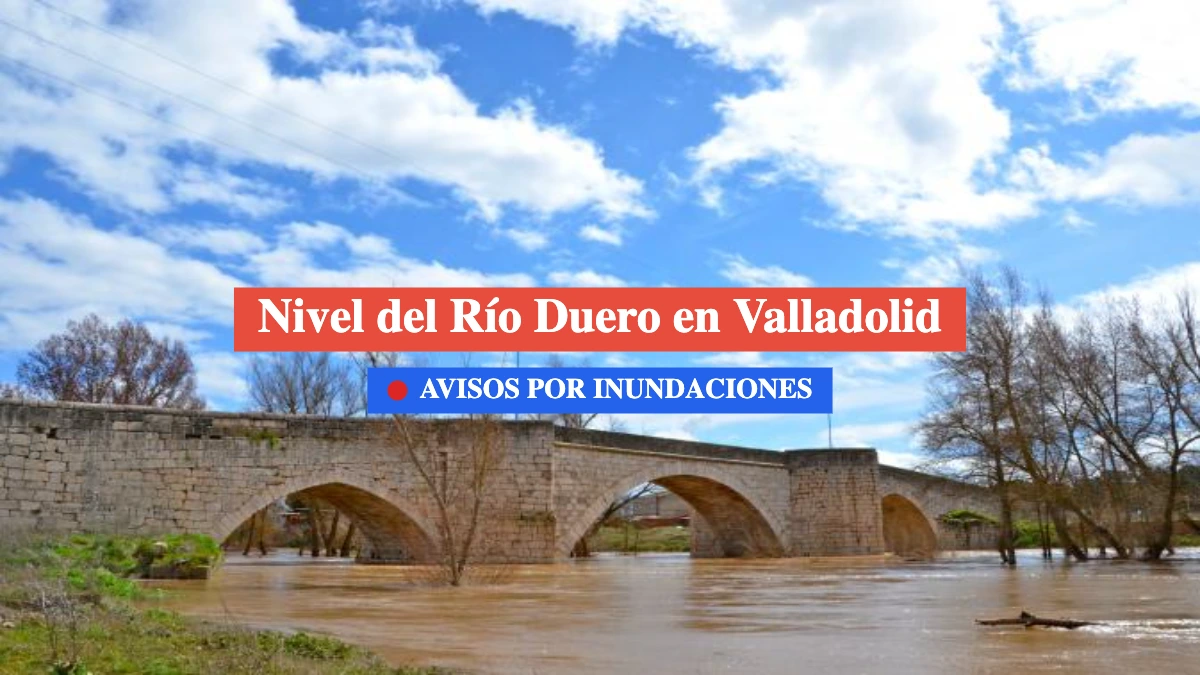 Nivel del río duero en valladolid