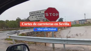 carreteras cortadas en sevilla 9 febrero