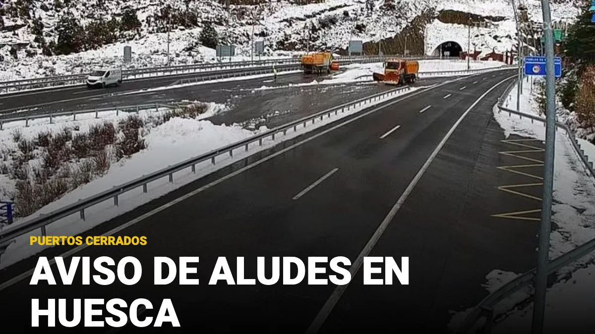 aviso de aliudes en huesca y puertos cerrados