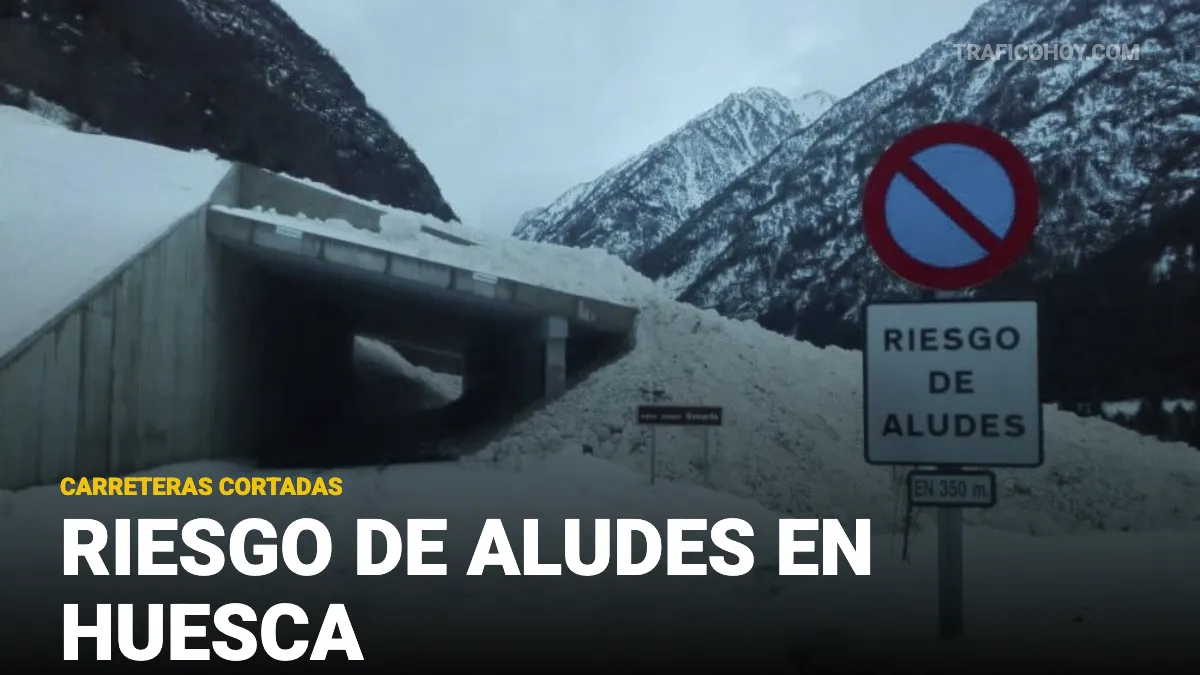 cortes y riesgo de aludes en huesca