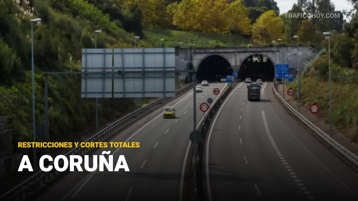 cortes totales en a coruña y restricciones en los túneles