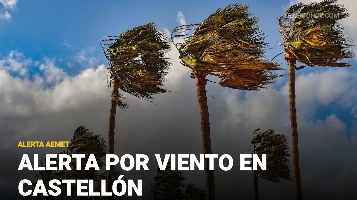 alerta por viento en castellón sabado 14 febrero aemet y dgt