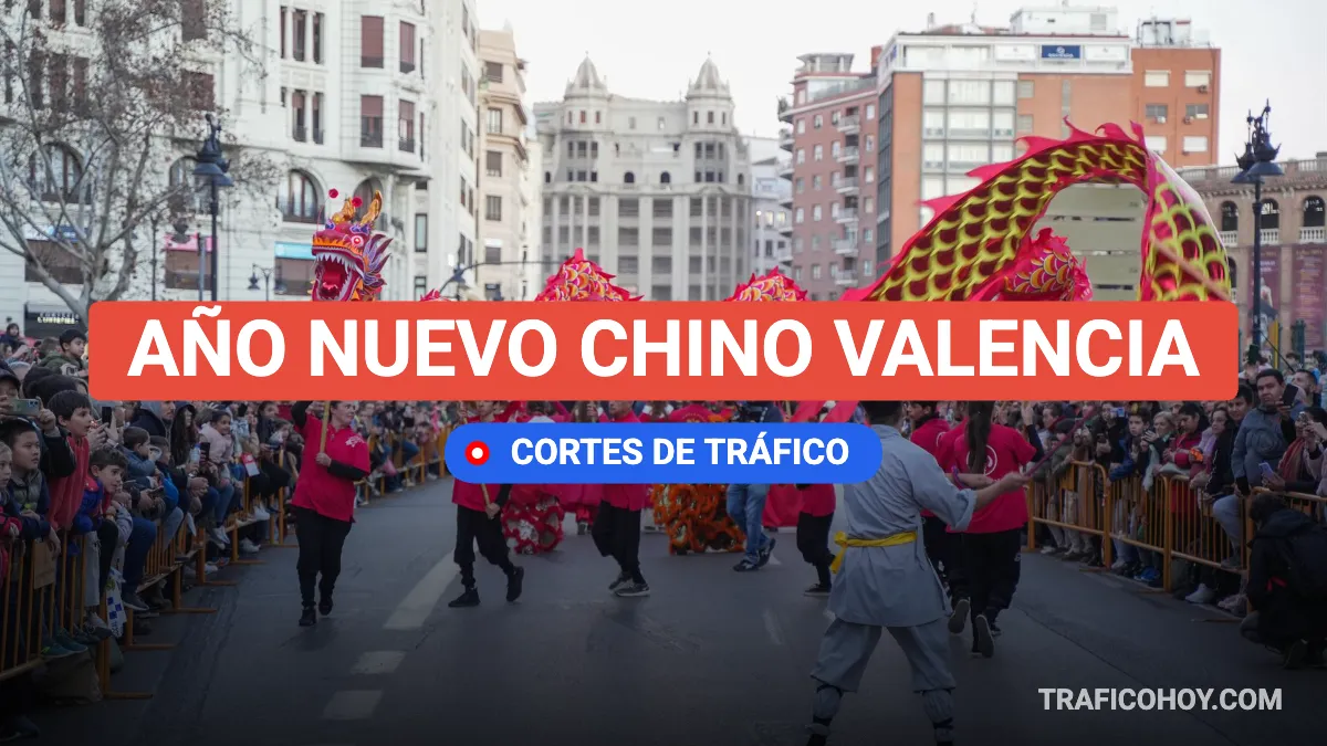 Año Nuevo Chino y Carnaval de Russafa en Valencia 2026: horarios, cortes y calles afectadas