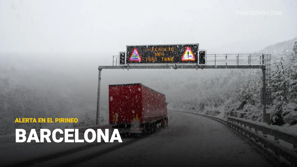 Alerta en el Pirineo de Barcelona: el temporal de nieve corta la BV-4031