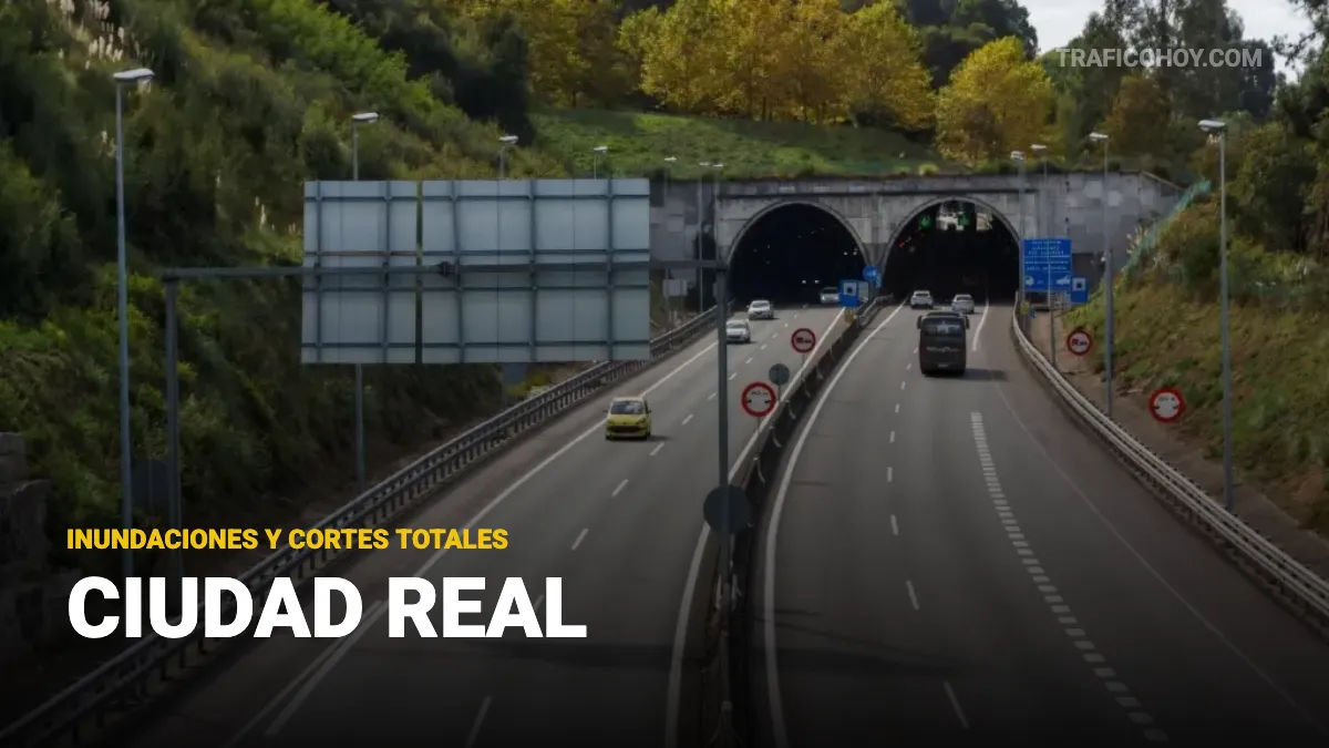 cortes de carreteras en ciudad real por inundaciones y firme en mal estado
