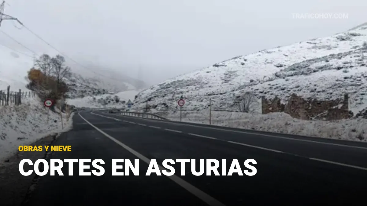 cortes de carreteras en asturias 13 febrero por nieve