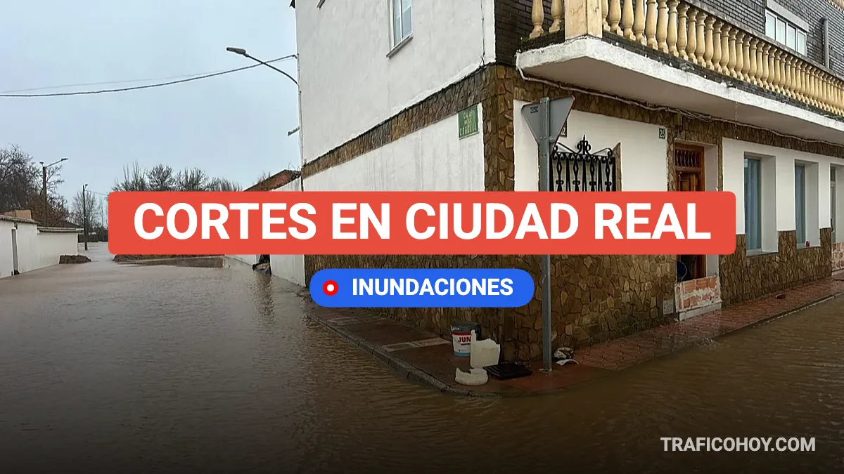 cortes en ciudad real por inundaciones 12 febrero