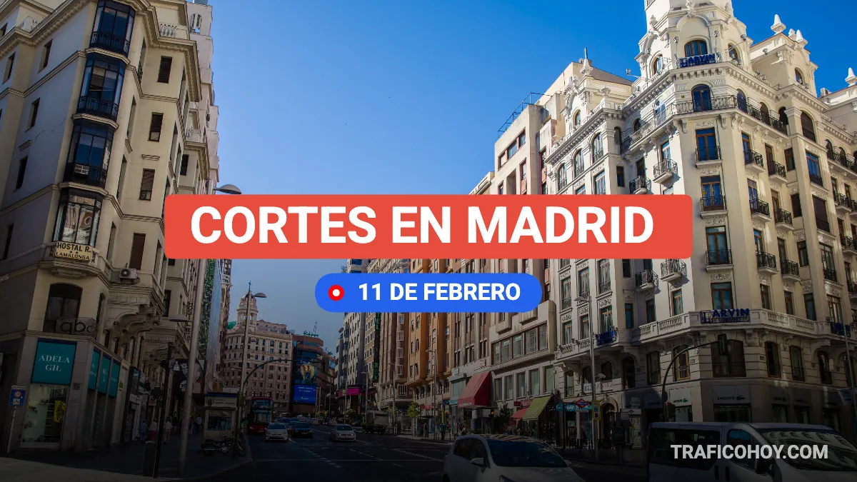 cortes en madrid por rodaje 11 febrero
