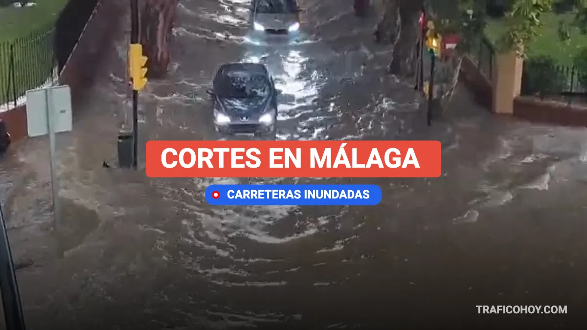 cortes de acrreteras en málaga por innundaciones 11 febrero