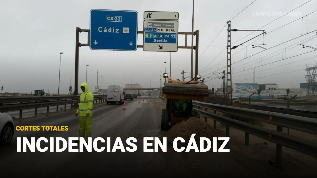 cortes de carreteras en cádiz 13 febrero