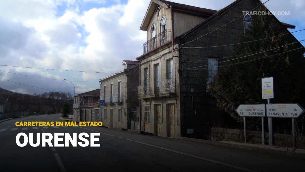 incidencias en ourense en las carreteras por nieve y firme en mal estado