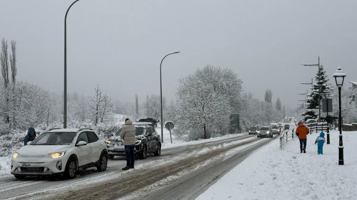 Nieve en Formigal, hielo en Cerler y cortes totales en la A-132 y A-230 marcan el tráfico en Huesca