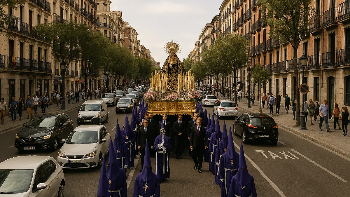Procesión Virgen del Cortijo en Hortaleza