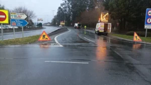 Incidencias y obras en A Coruña: afecciones en la AP-9 y cortes en la red provincial