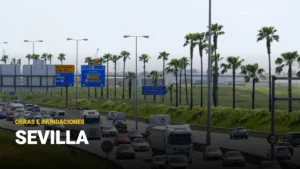 Saturación en los accesos a Sevilla este sábado: la SE-30 bajo mínimos por obras y una decena de cortes por inundaciones