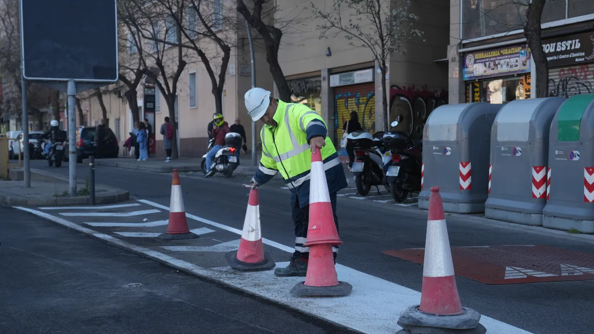 Obras en las carreteras de Barcelona esta semana