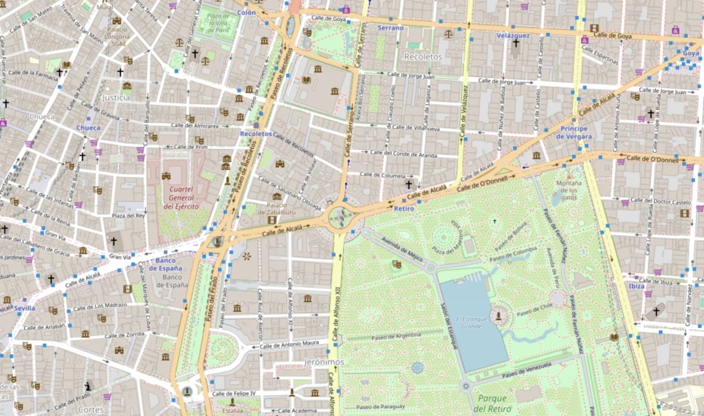 mapa de madrid