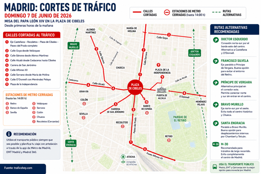 mapa de alternativas para evitar los cortes