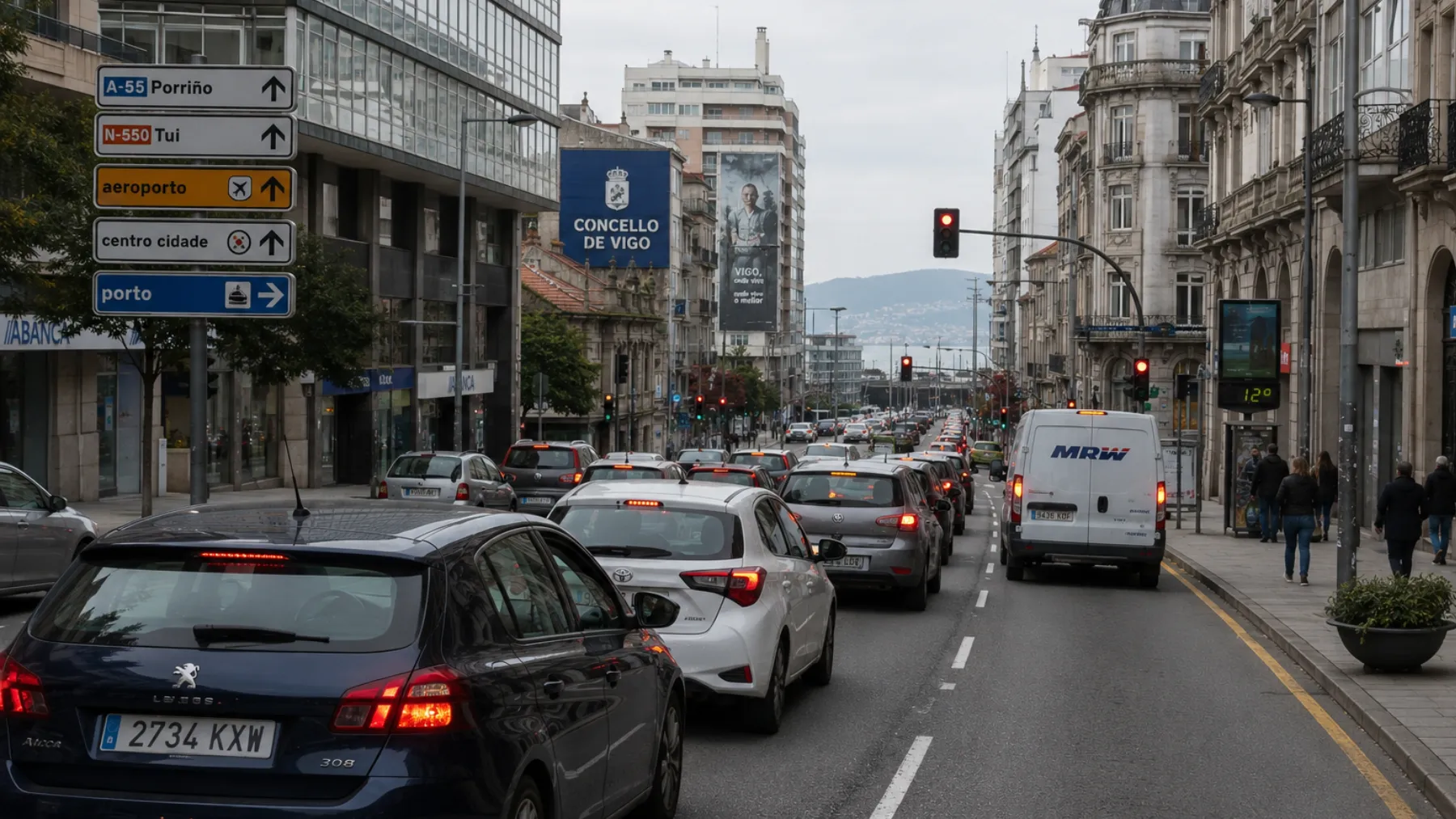 cortes de tráfico en Vigo semana 8 de junio