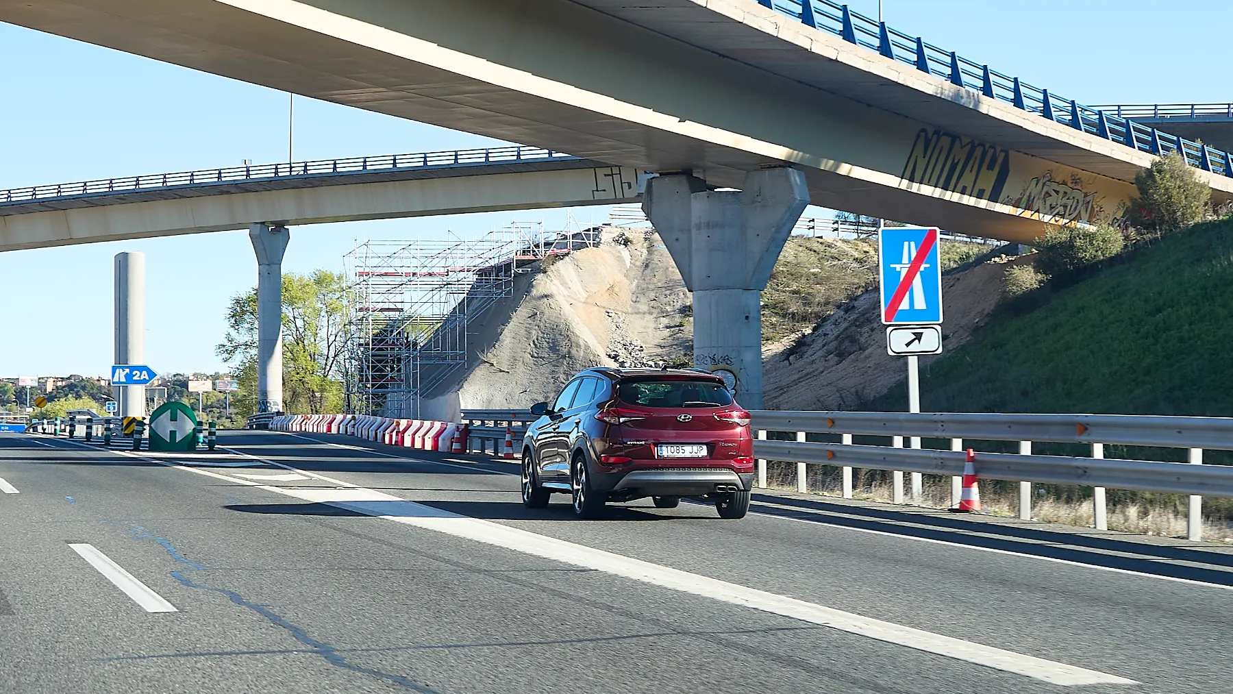 Accidente en la M-40 este martes: 4 km de retención sentido noreste entre los km 16 y 21