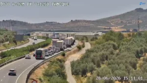 Cortada la A-92M en Málaga: tráfico desviado por una incidencia a la altura de Archidona