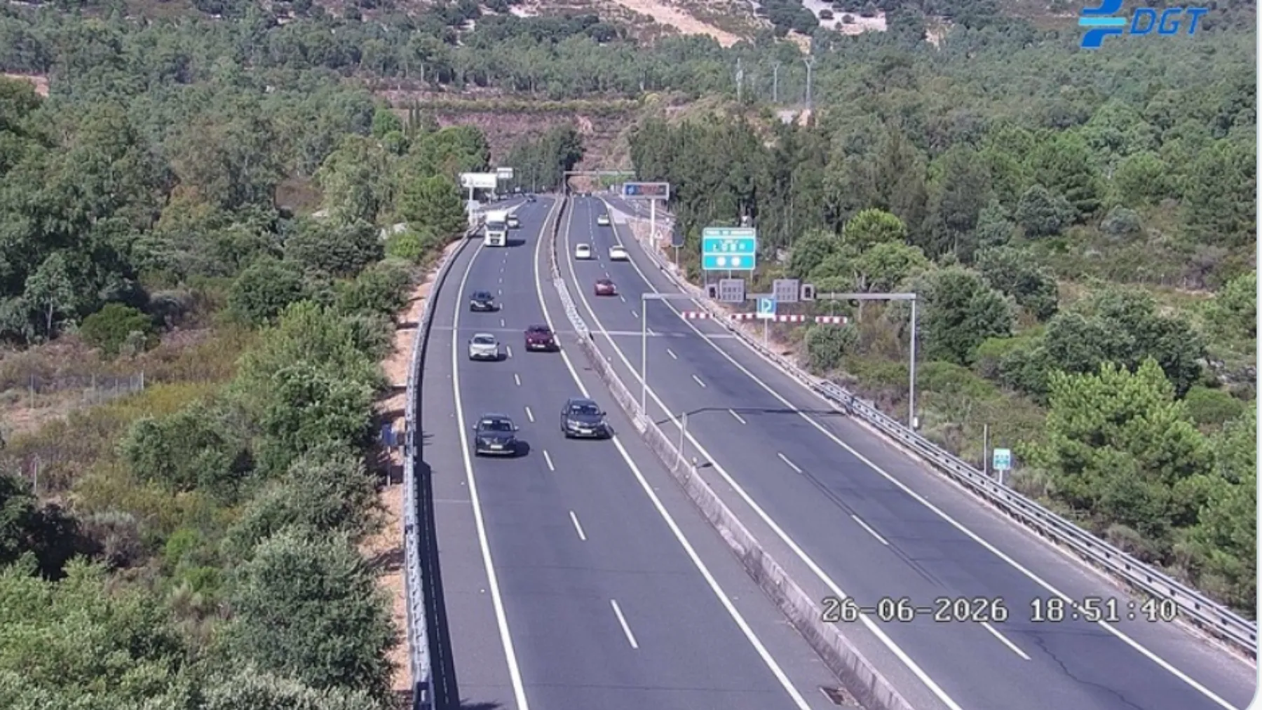 Accidente en la A-5 de Cáceres: tráfico lento y complicaciones a la altura de Jaraicejo hacia Mérida