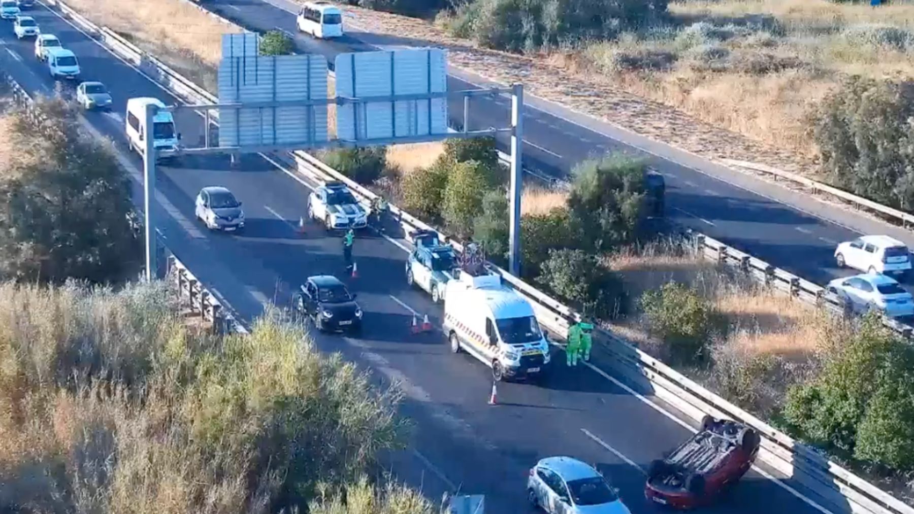 Accidente en la Ma-19 en Mallorca: cortado un carril en Can Pastilla y complicaciones para entrar a Palma