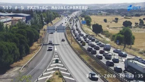 Accidente en la A-5 provoca retenciones de varios kilómetros a la altura de Navalcarnero