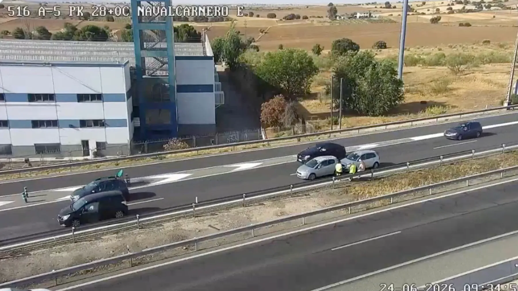 Retenciones en la A-5 en Madrid: un alcance en Navalcarnero provoca colas en la entrada a la capital