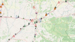 Cortada la A-231 en Burgos por un accidente en Villasandino: problemas de tráfico en dirección a la capital
