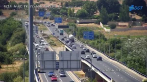 Accidente en la A-42 en Toledo: cortado un carril en Santa Bárbara y problemas en la salida de la ciudad