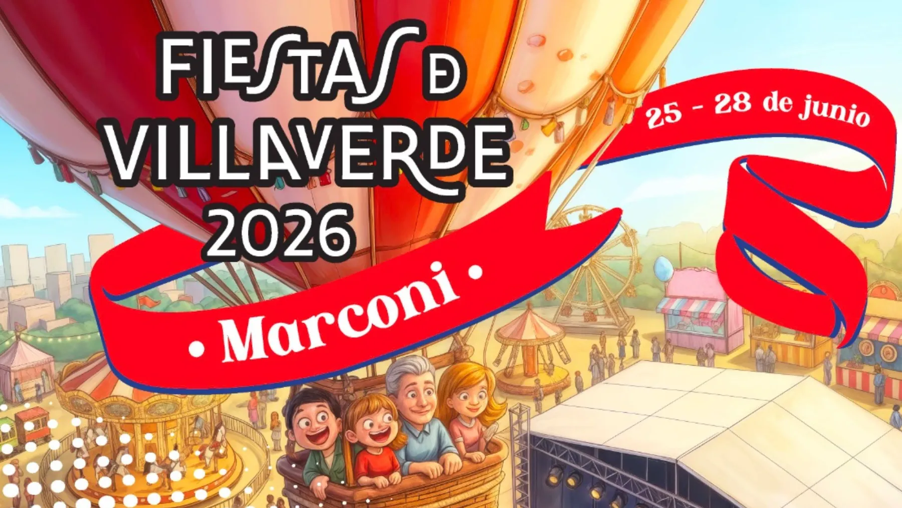 Fiestas del Recinto Ferial Marconi 2026 en Villaverde: cortes de tráfico, calles afectadas y alternativas