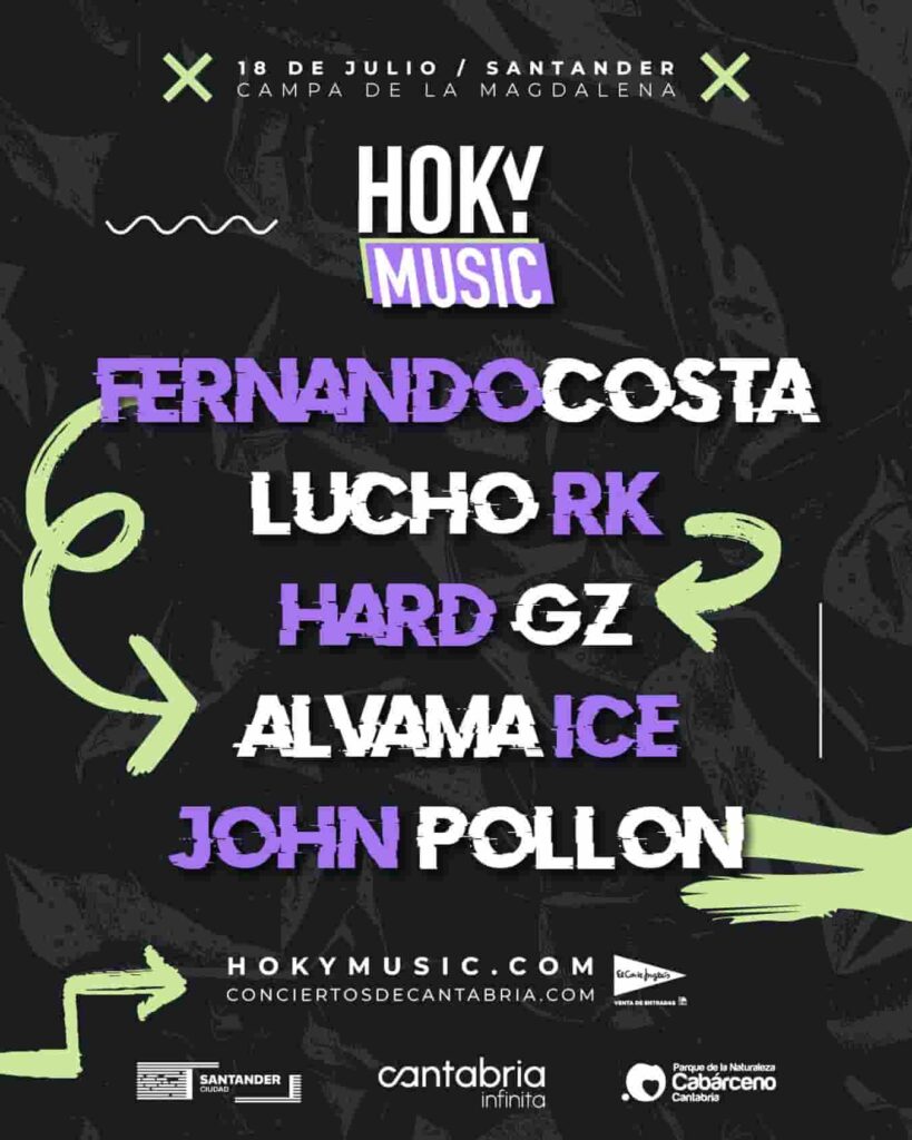 Cartel de conciertos Semana Grande Santander Hoky Music