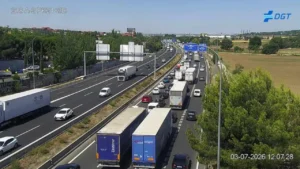 Accidente en la A-2 en Alcalá de Henares: un alcance provoca retenciones de entrada a Madrid