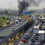Cortada la A-66 en Sevilla por un incidente en Santiponce: desvío por la N-630