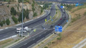 Accidente en la A-1: un carril cortado y otro adicional complican la entrada a Madrid