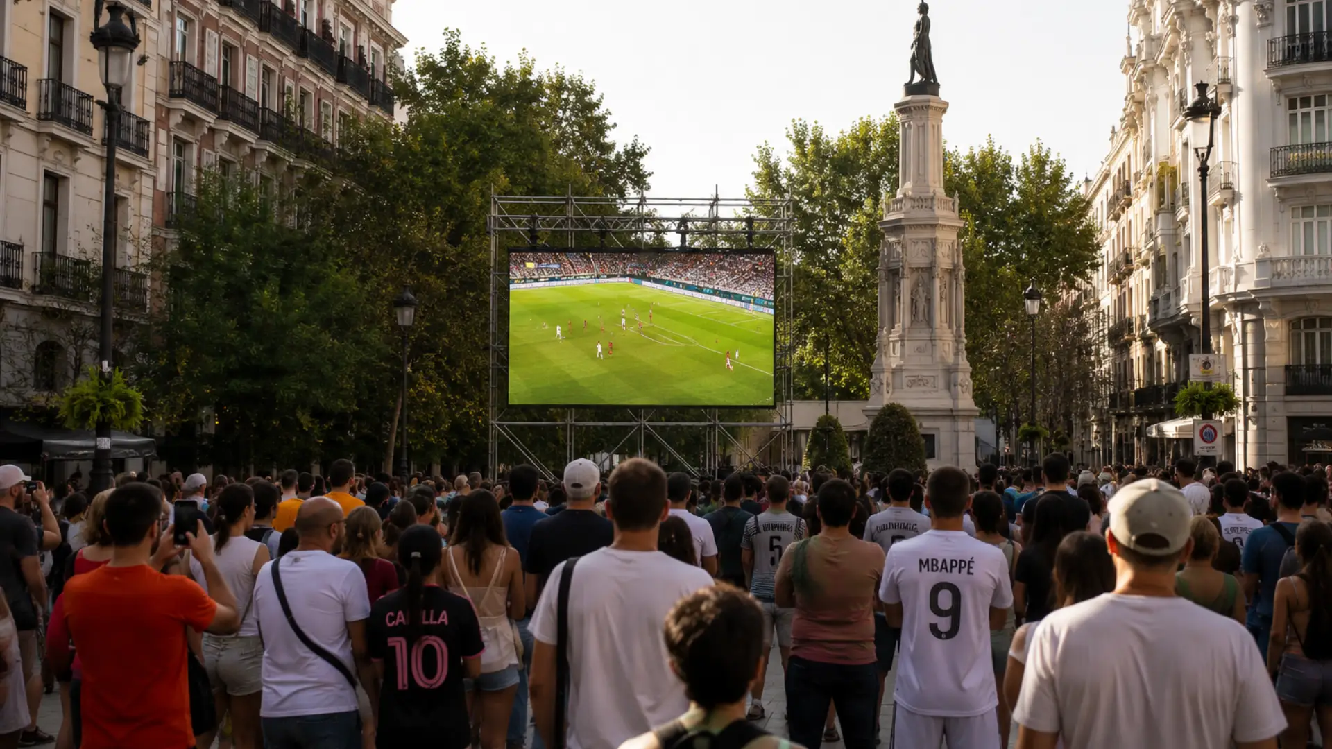 Retransmisión Mundial 2026 en Plaza de Colón, Madrid: accesos, Metro, horarios y posibles cortes de tráfico
